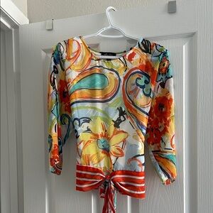 “Melissa Paige” Multicolor Floral Blouse